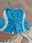 Maillot short de bain  bleu et blanc