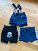 Lot 3 shorts 6 mois