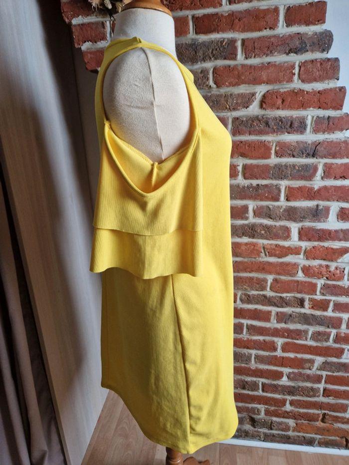 Robe moulante jaune Bershka L - photo numéro 2