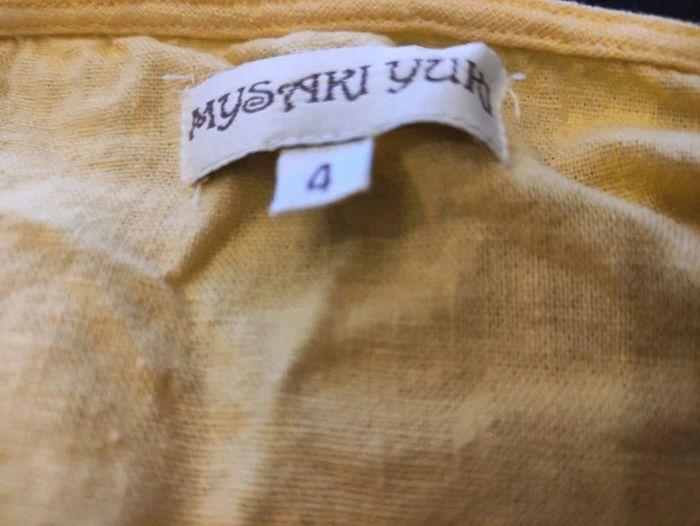 Tunique Jaune Mysaki Yuki Taille 4 42/44 lin viscose - photo numéro 3