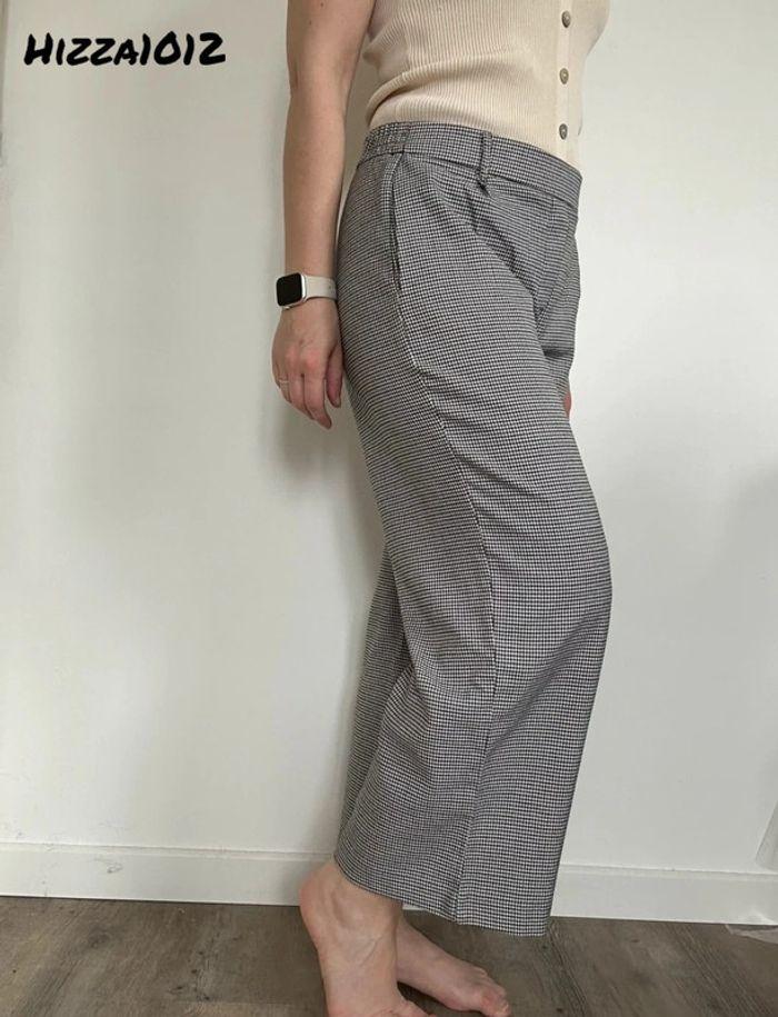 Pantalon 7/8ème noir et blanc Zara taille 38 💖 - photo numéro 1