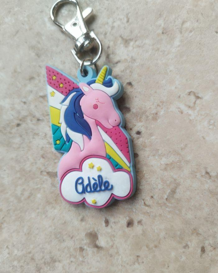 Porte clé licorne prénom Adèle - photo numéro 2