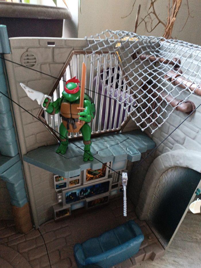 Playset tortue ninja mutant teenage turtle tmnt 2003 mirage toy lair quartier général figurine - photo numéro 3