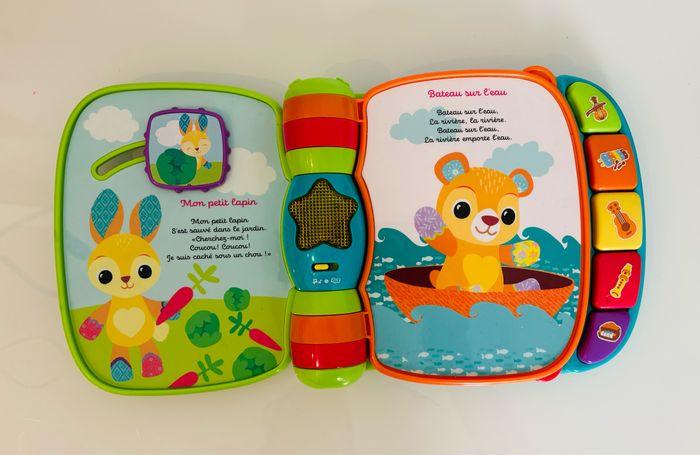 vtech super livre enchanté des baby loulous 6-36 mois +50 chansons mélodies sons et phrases 6 comptines livre interactif parlant musical éducatif instruments de musique couleurs motricité fine lot SOP77 - photo numéro 4