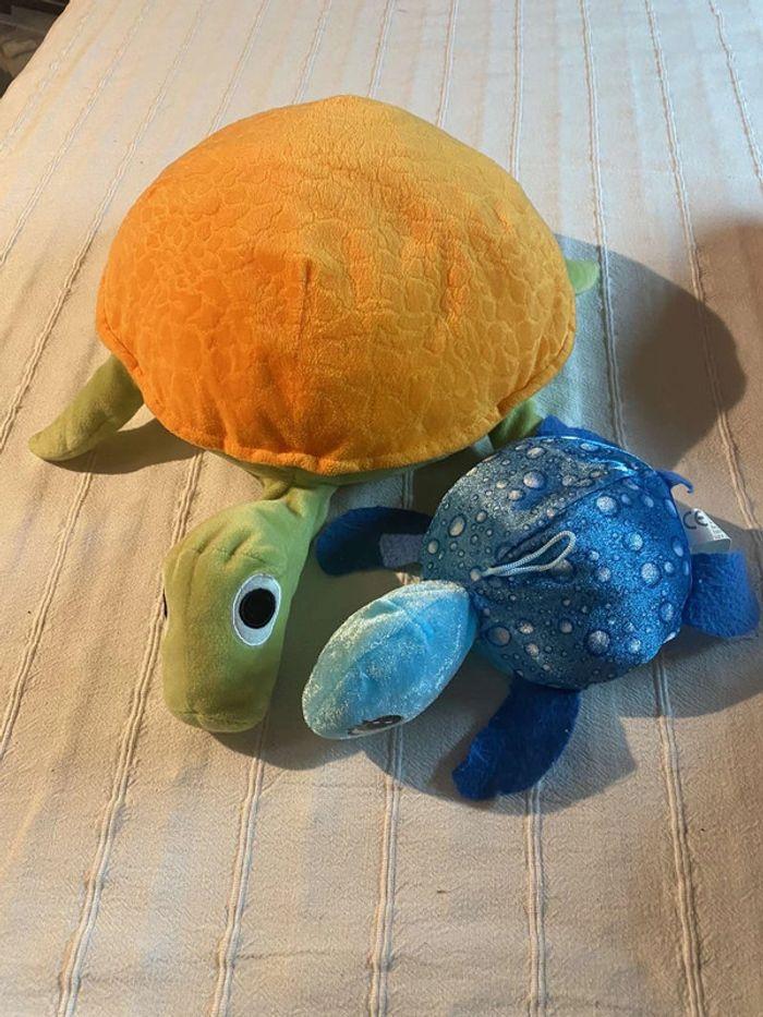 Lot de 2 peluches tortues - photo numéro 2