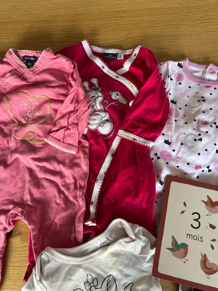 Lot 7 vêtements 3 mois bébé fille r1 - photo numéro 5