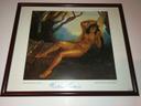 Lithographie vintage Kristian Krekovik "Venus india" (signée par l'artiste)