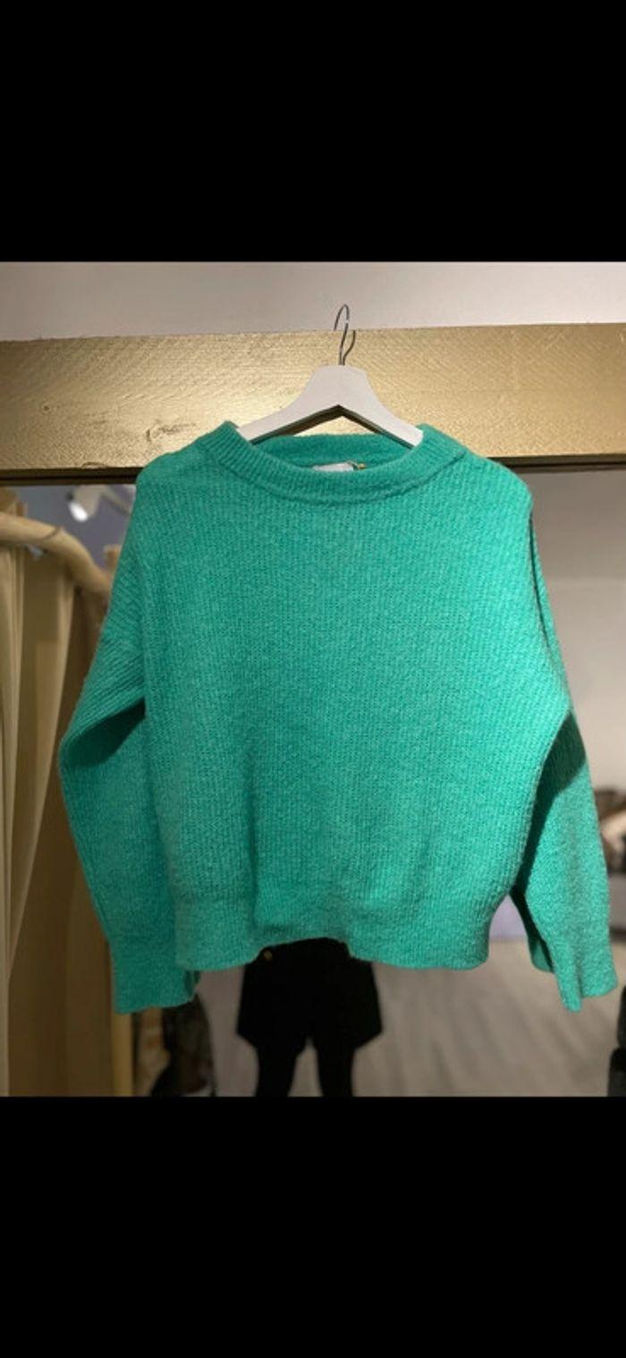 Pull vert Ballerina taille unique 15% laine - photo numéro 2