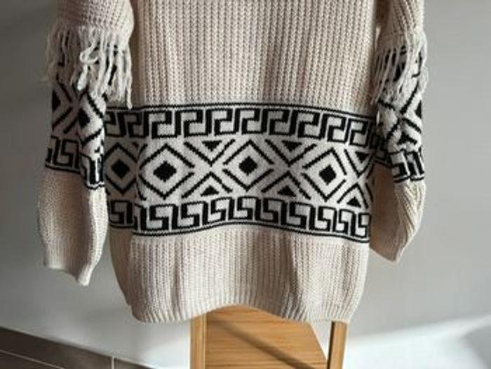 Pull tunique en mailles et franges Taille Unique (36/44) - photo numéro 9