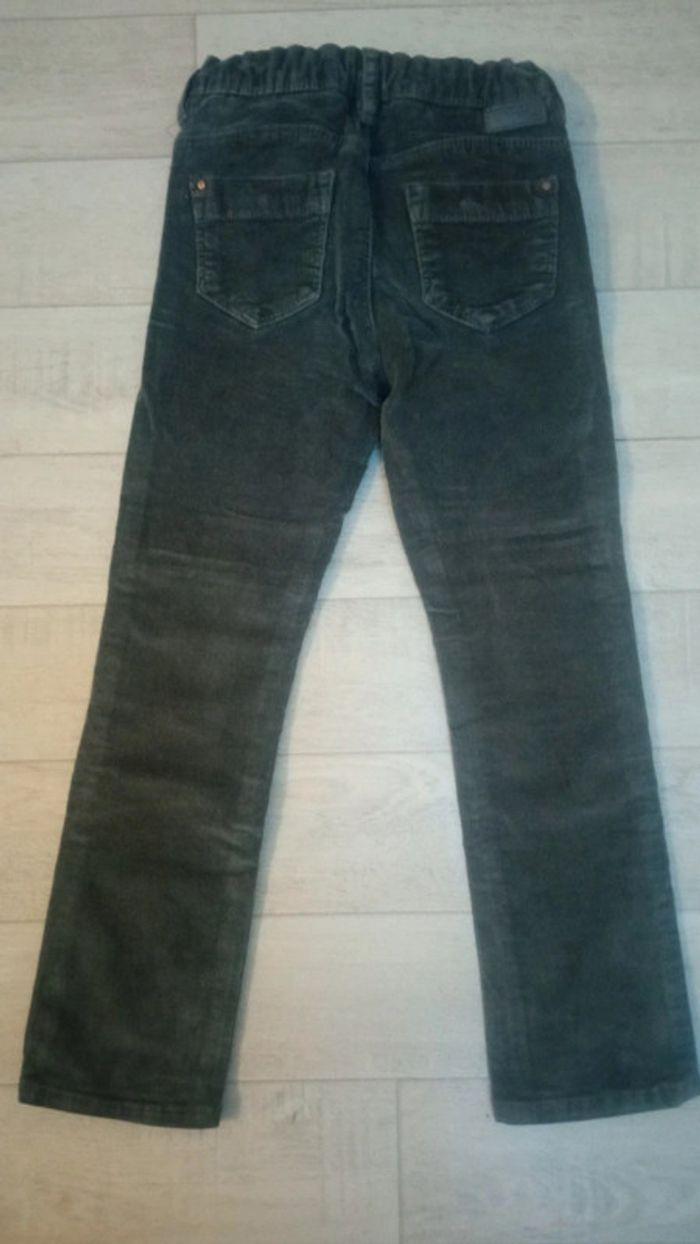 Pantalon slim velours fille taille 6 ans - photo numéro 2