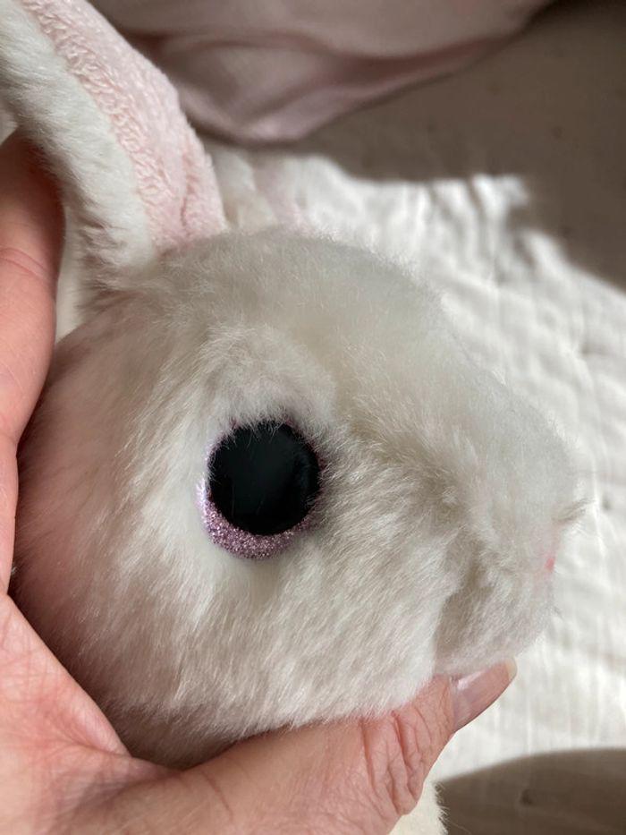 Peluche lapin blanc et rose - photo numéro 7