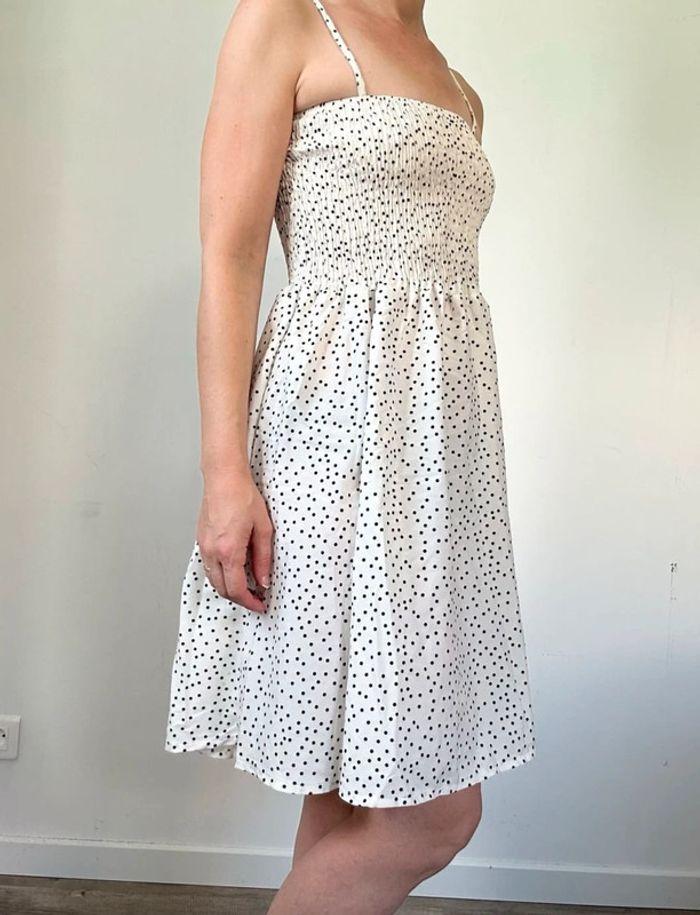 Robe été blanche à pois taille 36 💖 - photo numéro 1