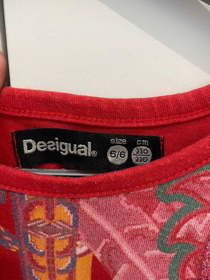 Robe desigual rouge 5-6 ans - photo numéro 4