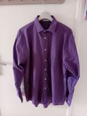 Chemise homme couleur violet  taille 43