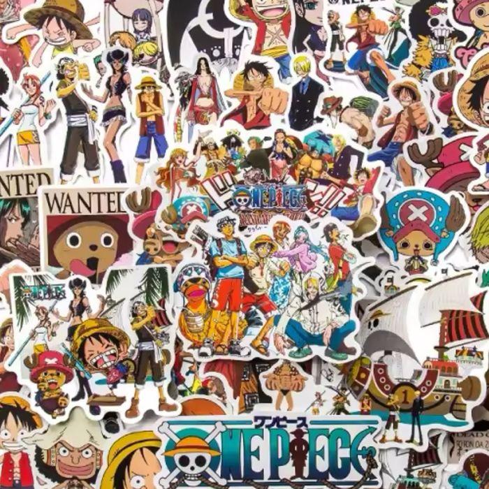 Lot 50 Stickers autocollants One Piece