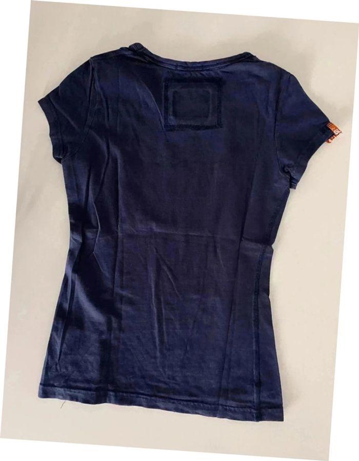 Tshirt Superdry bleu marine femme taille XS - photo numéro 3