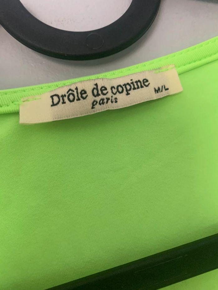 Body cache coeur neuf vert pistache Drôle de copine taille M/L - photo numéro 6