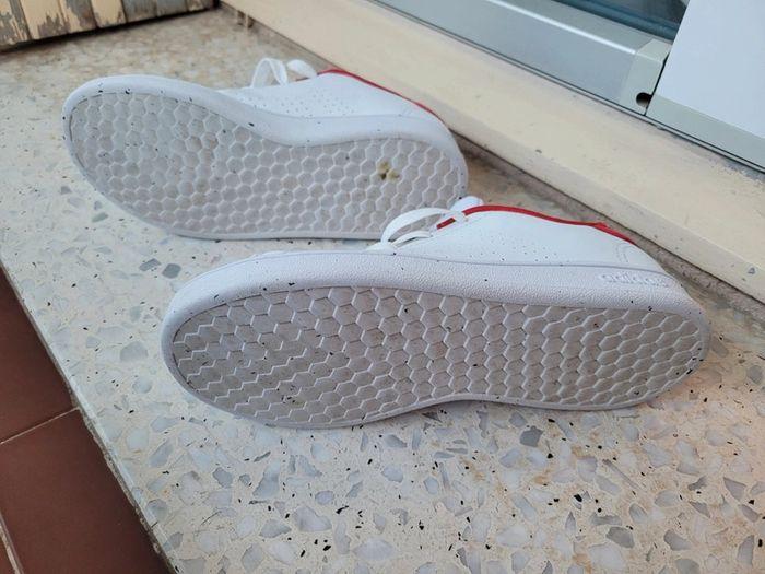 Basket tennis adidas rouge et blanche taille 32 - photo numéro 5