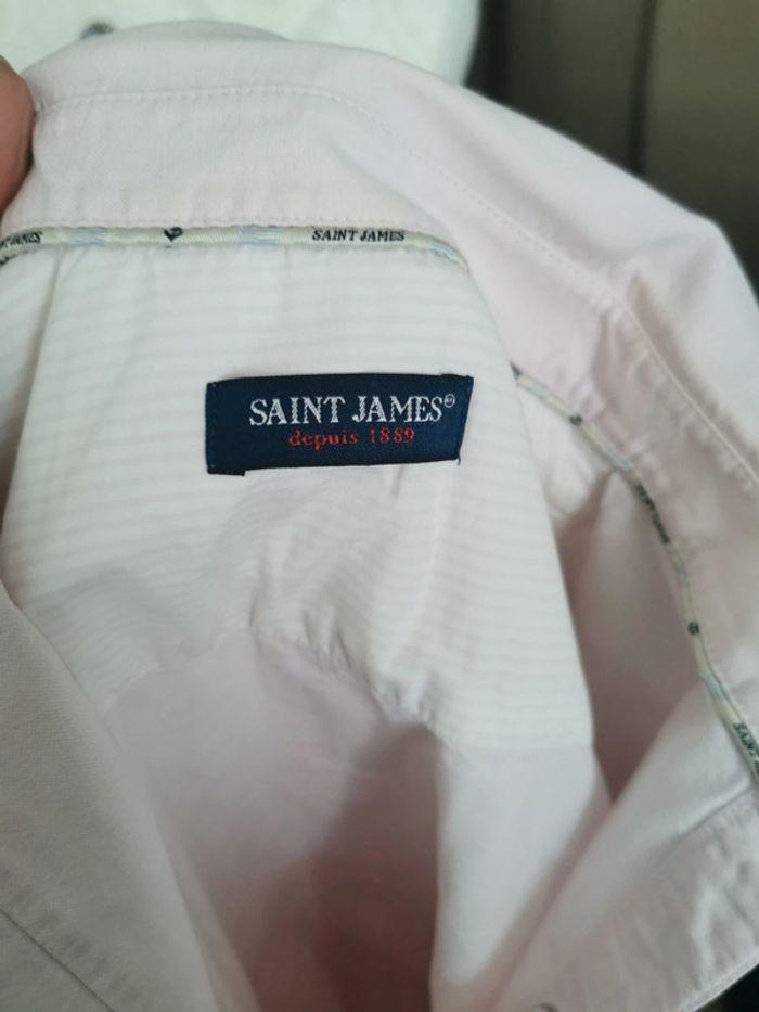 Chemise Saint James bleu ciel taille L 40 - photo numéro 2