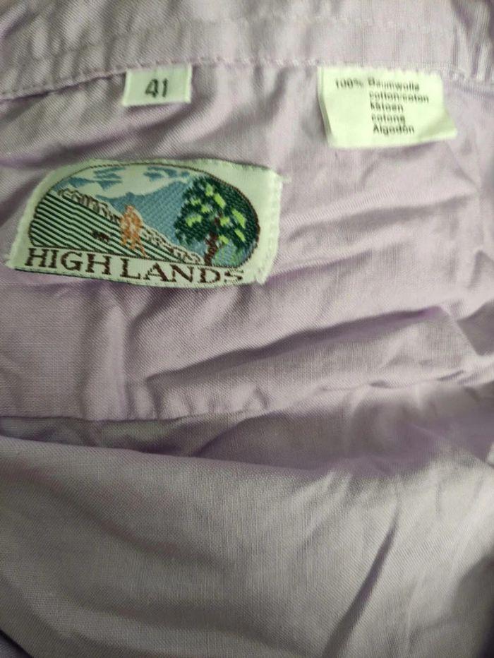 Chemise violet clair Highlands taille 41 - photo numéro 4