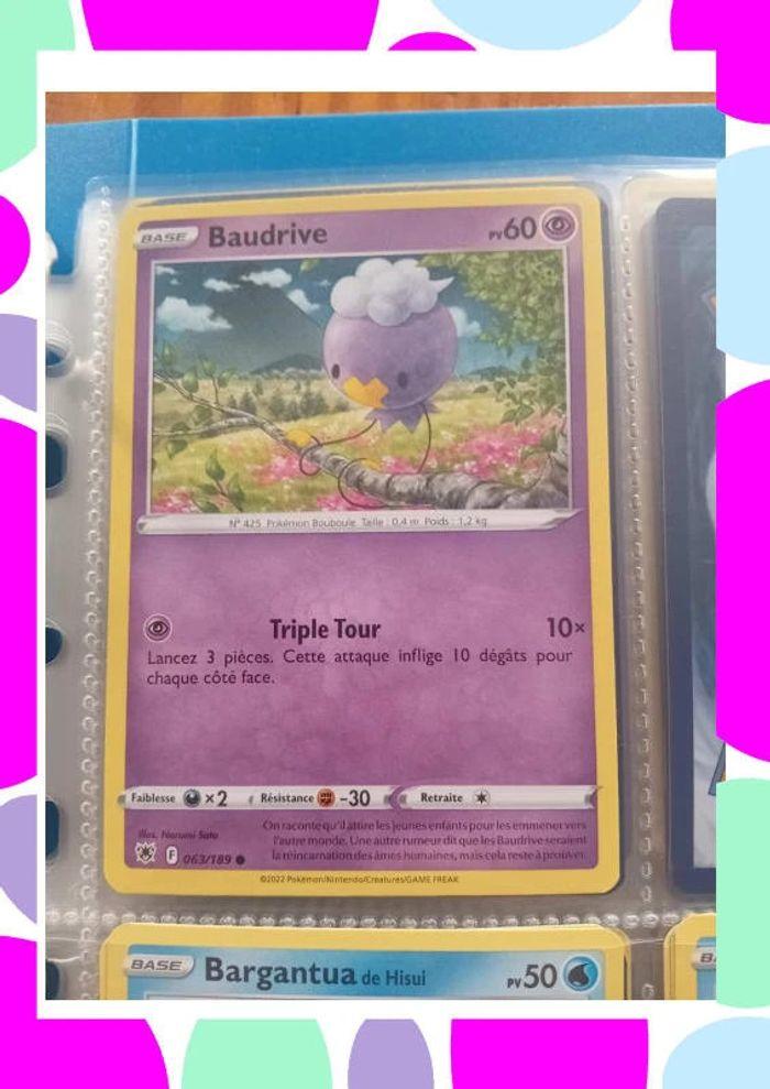 Carte Pokémon Baudrive Année 2018