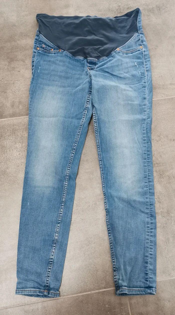 Lot 2 jeans de grossesse H&M mama XL. - photo numéro 1