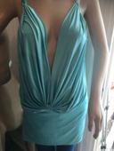 robe bleu turquoise bijoux forplay taille L