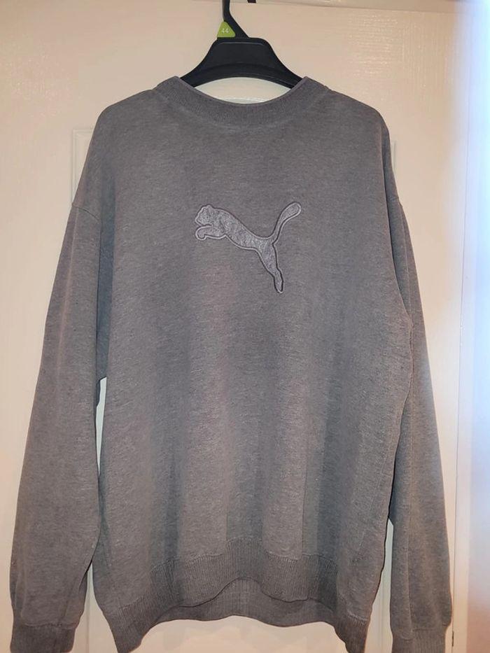 Crew neck puma très large XXL. Puma brodé - photo numéro 3