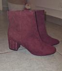 Bottines bordeaux