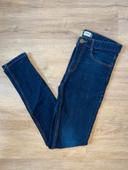 Jean skinny bleu foncé avec élastique Kiabi 14 ans / 158 - 164 cm