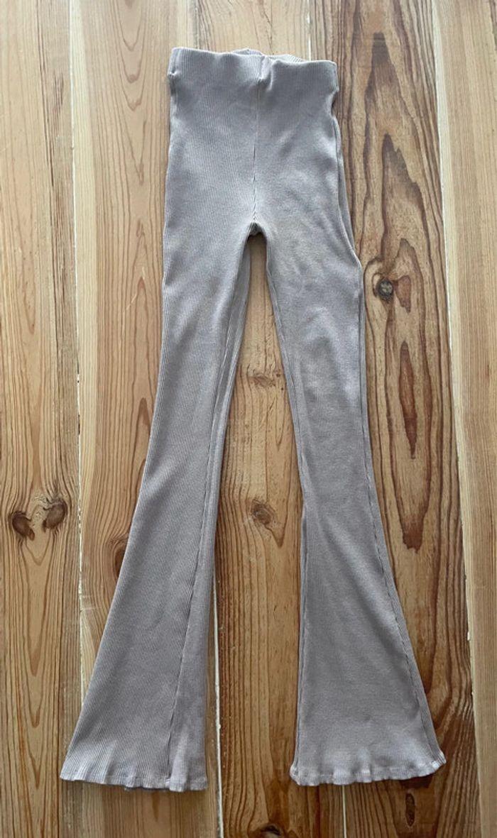 Pantalon beige taille haute H&M taille XS - photo numéro 2