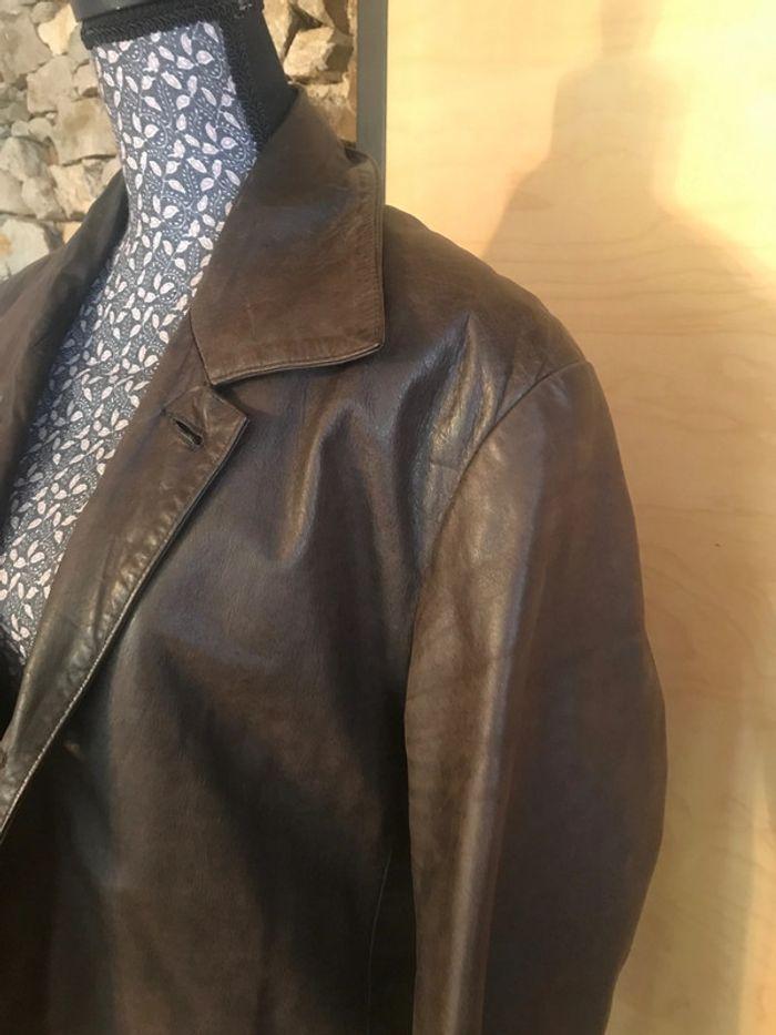 Veste cuir Zara - photo numéro 3