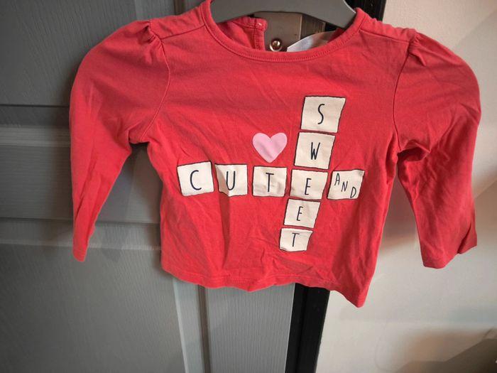 T-shirt fille baby club 12 mois - photo numéro 1