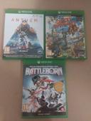 Lot de 3 jeux Xbox one