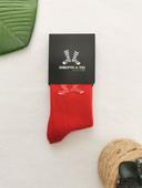 1 Paire de chaussettes rouge Josette & Tic Pointure 25/27