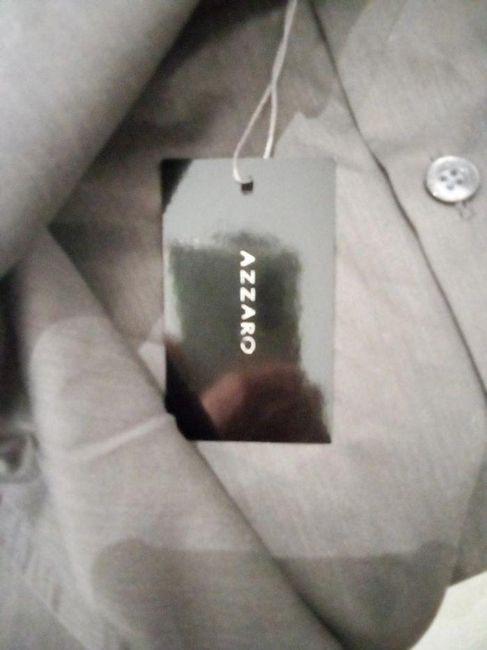 Chemise manches longues vert militaire Azzaro taille 41 ou L - photo numéro 9