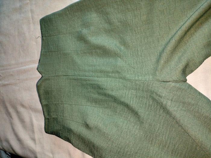 Pantalon à pince taille 38 vert très bon état - photo numéro 8