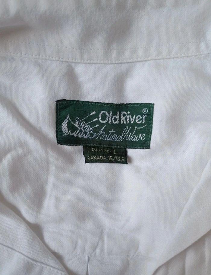 Chemise blanche manche courte / Marque Old River / taille L - photo numéro 5