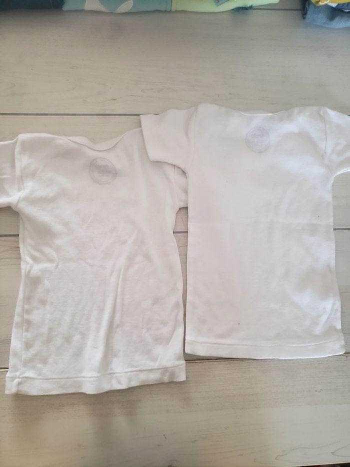 Lot de 2 tee shirts blancs Absorba 12mois - photo numéro 5