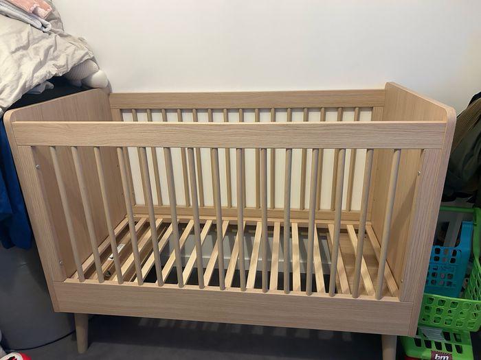 Lit bébé en bois chêne VOX + matelas - photo numéro 6