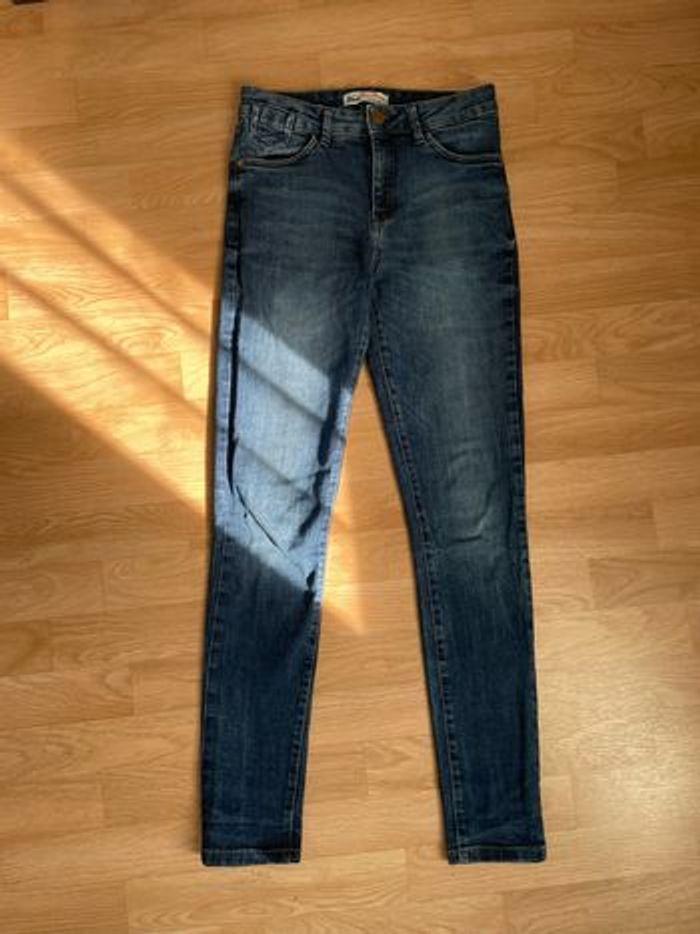 Jean skinny bleu marine Clock House taille XS/34 - photo numéro 1