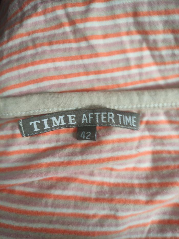 Tee shirt rayé multicouleurs Time After Time Taille 40 42 - photo numéro 4