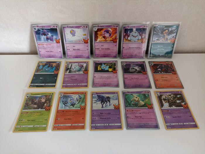 Lot 15 cartes Pokémon trick or trade usa - photo numéro 1