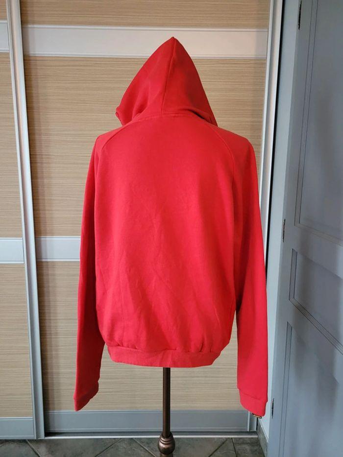 Sweat-shirt rouge à capuche taille M unisex LAHSCK - photo numéro 2