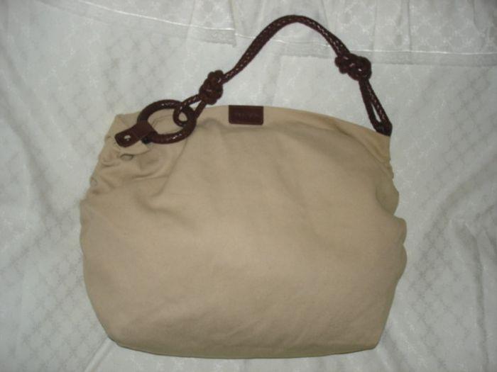 Neuf grand sac beige sequoia ligne bohème anse en cuir tressé - photo numéro 1