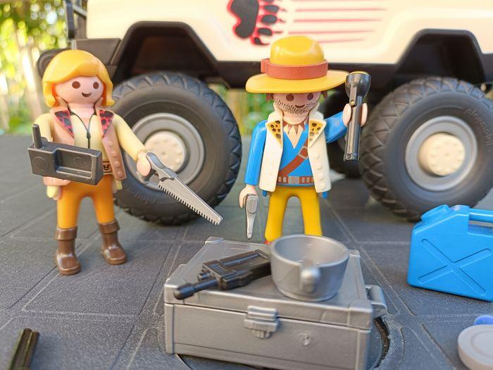 Playmobil Pick-Up 3219 Jeep Voiture Véhicules Vintage Klicky Aventuriers - photo numéro 2