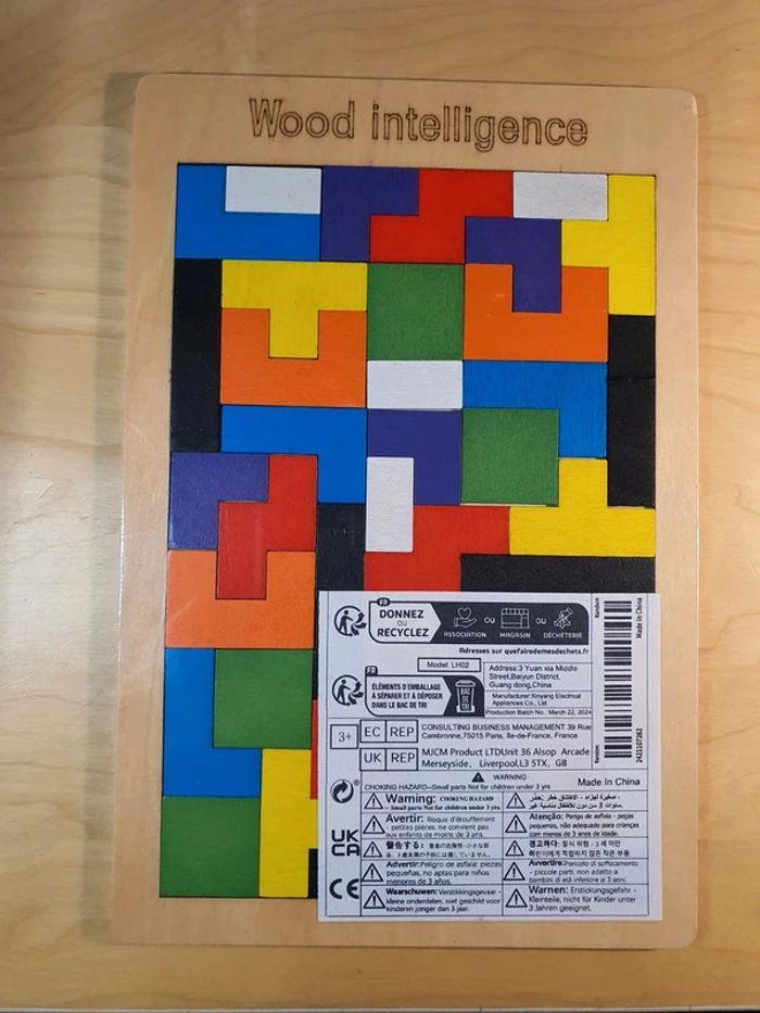 🧩 Puzzle 3D Montessori Coloré en Bois 🌈 Jeu Éducatif Stimulant (4-16 ans) - photo numéro 1