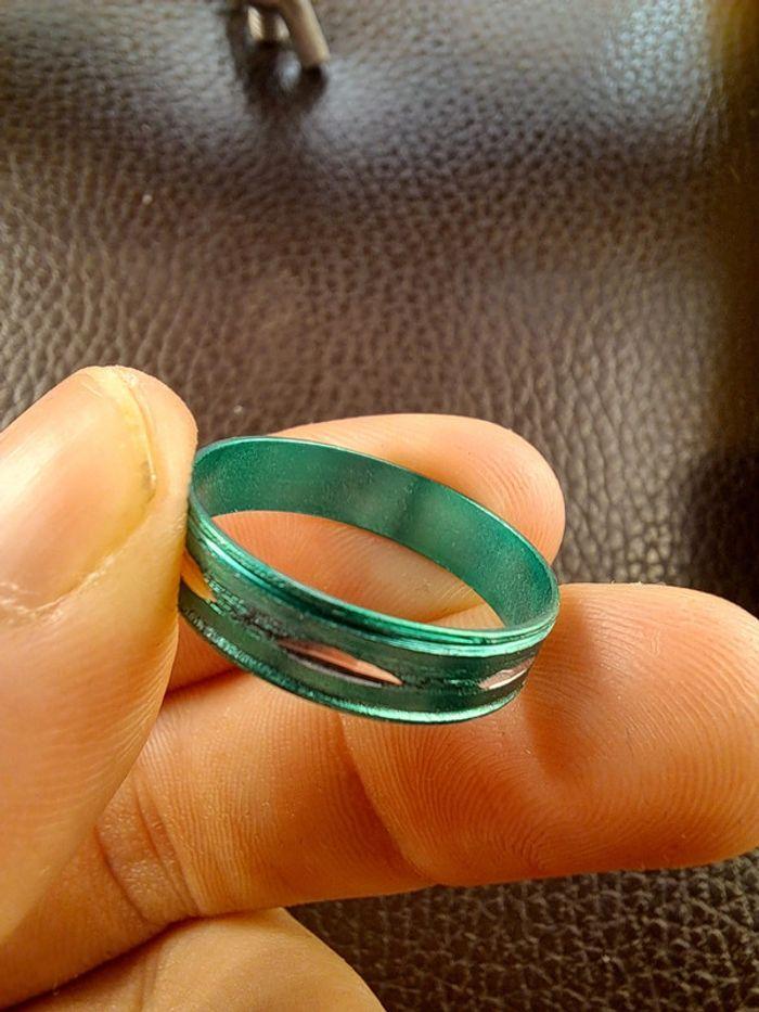 Bague en aluminium verte - photo numéro 2