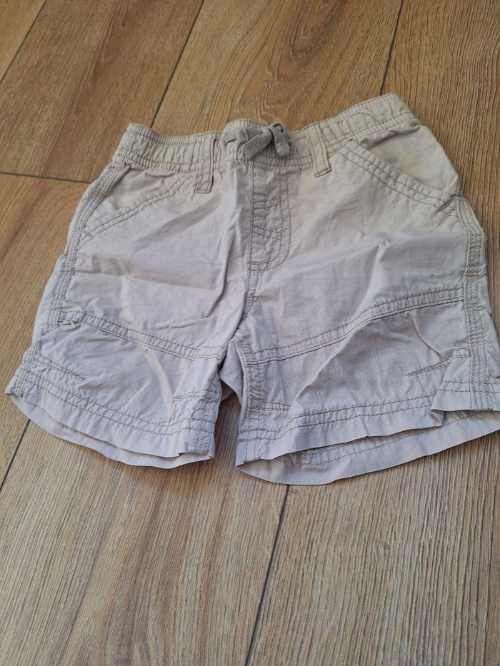 Lot de 2 shorts 3 ans gris et beige - photo numéro 2