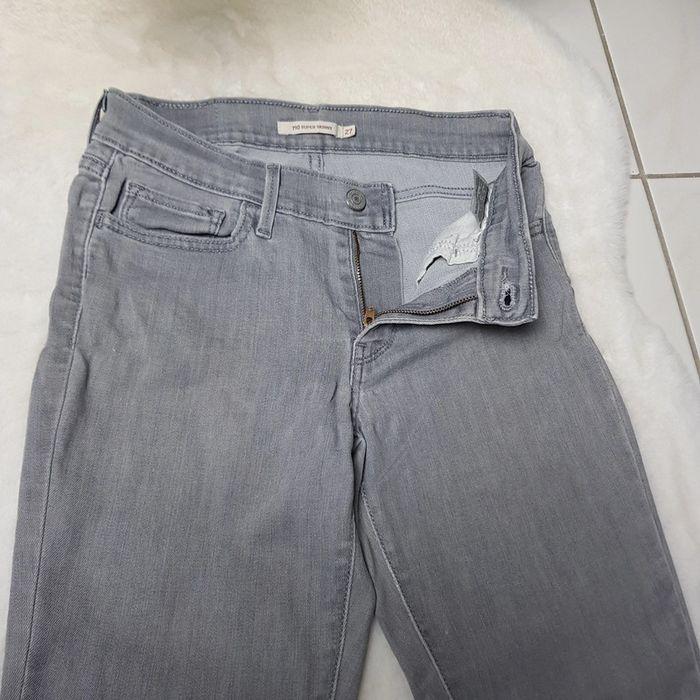 Jean Levi's 710 Super Skinny W27 L30 Gris - photo numéro 4